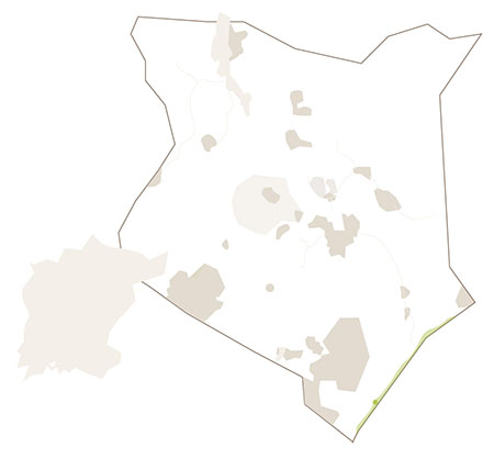 Karte/Map Kenia - coast